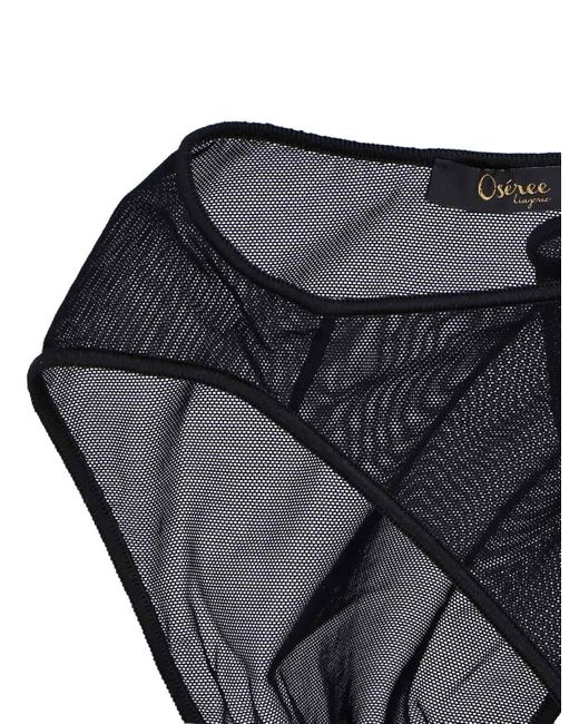 Oseree Gray Mesh Sporty 90S Briefs