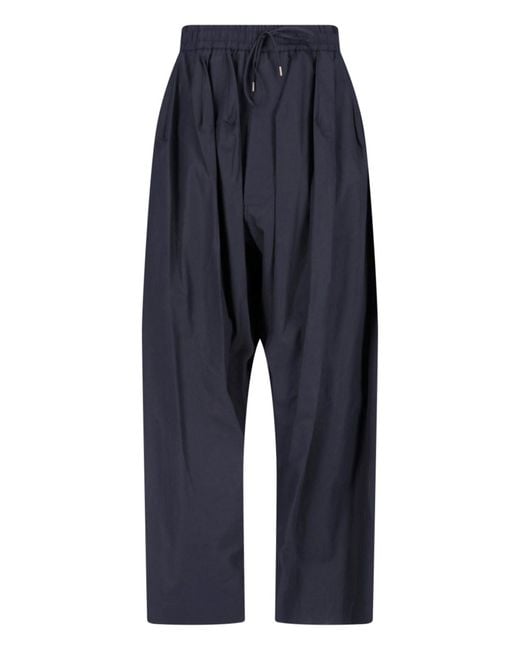 Vivienne Westwood Blue Cotton Wide-Leg Pants for men