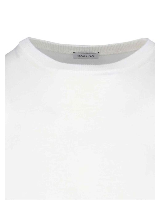 Caruso White Classic T-Shirt for men