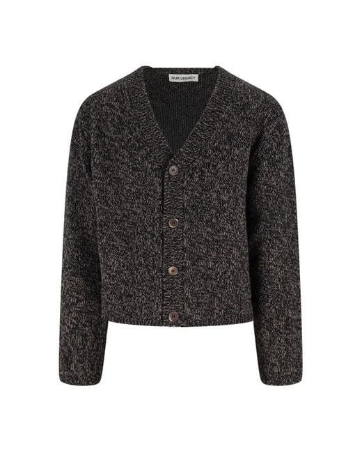 Our Legacy Black Accademy Cardigan for men