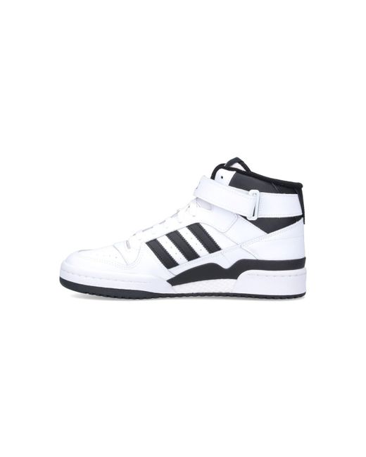 Adidas White Sneakers "forum Mid" for men
