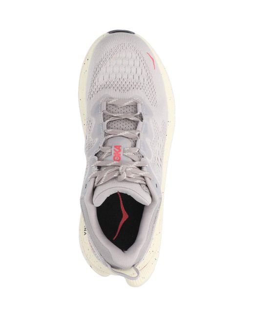 Hoka One One Pink Sneakers Upper: Textile