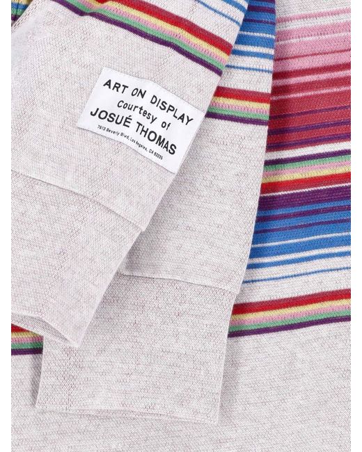 GALLERY DEPT. White Striped Sweatshirt for men