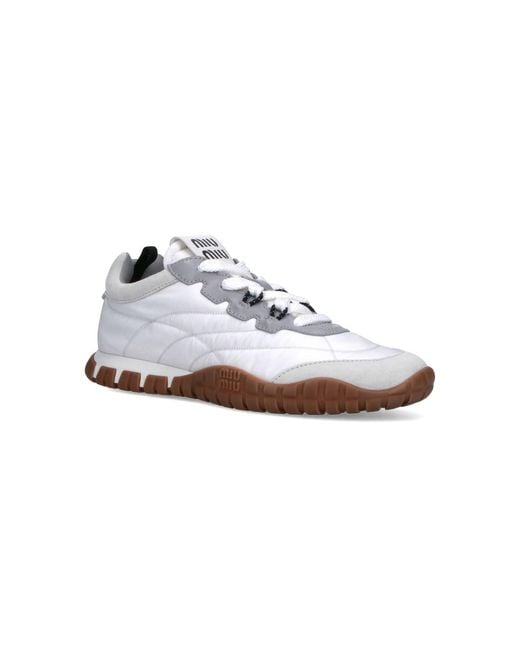 Miu Miu White Sneakers “Tyre”