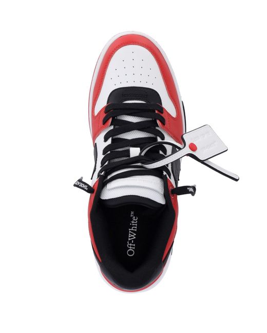 Sneakers "Out Of Office" di Off-White c/o Virgil Abloh in Red da Uomo