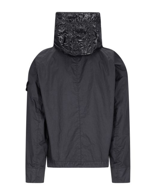 Stone Island Black 'membrana 3l Tc' Hooded Jacket for men
