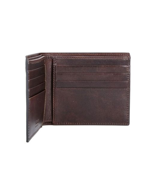 Prada Purple Bi-Fold Logo Wallet for men