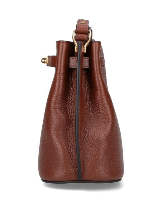 Mulberry Brown Islington Mini Bucket Bag