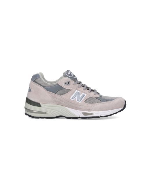 New Balance White Sneakers Pelle for men