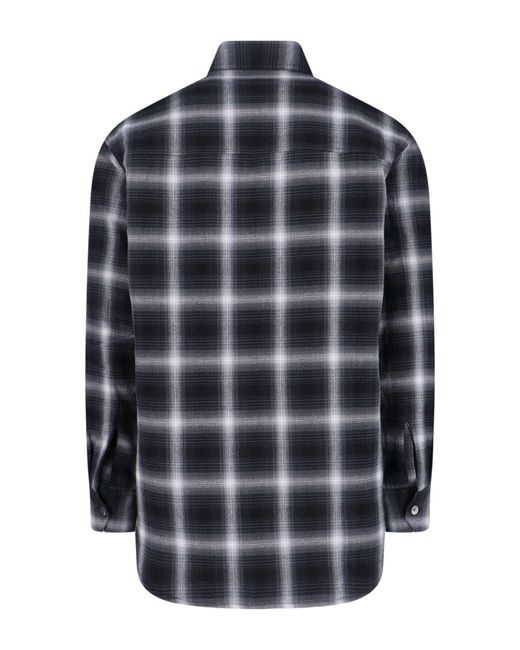 Our Legacy Blue Moss Checked Shirt for men
