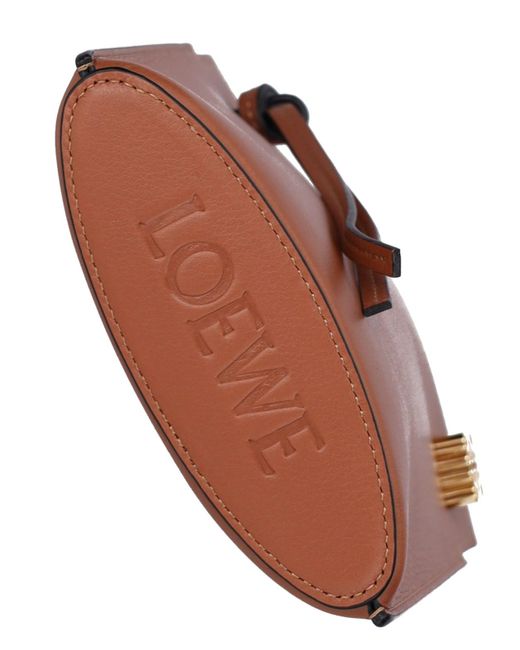 Loewe Brown "dice Pocket" Pouch With Crossbody Bag