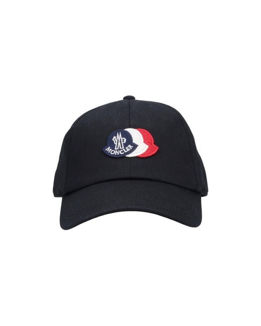 Moncler Blue Baseball Cap Logo for men