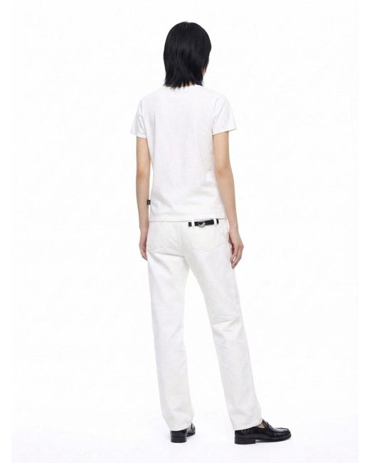 MM6 by Maison Margiela White T-Shirt "Margie"