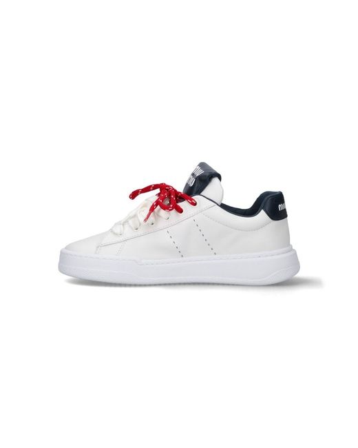 Miu Miu Pink Leather Sneakers