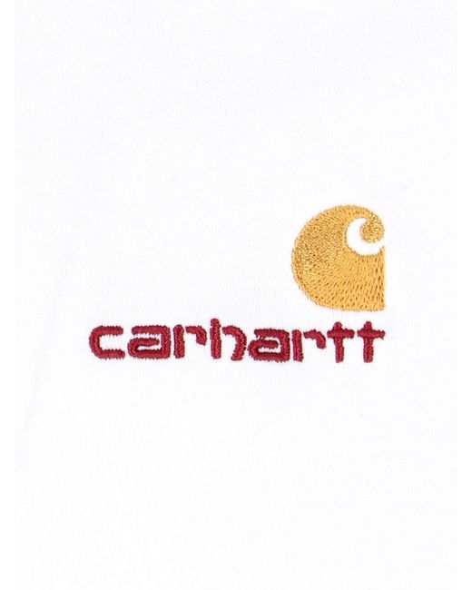 Carhartt White S/S American Script T-Shirt for men