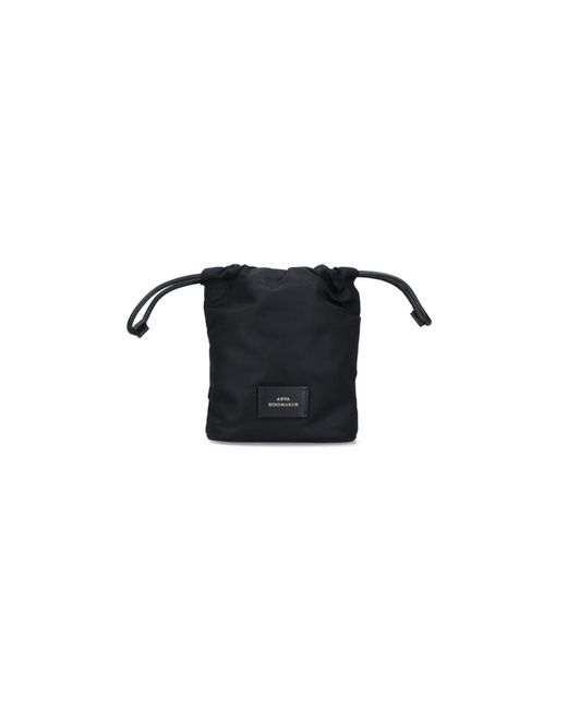 Anya Hindmarch Black Bucket Pouch "Eyes"