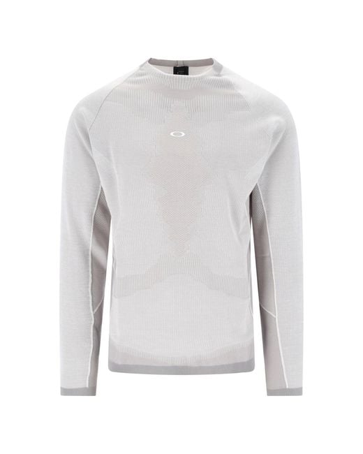Oakley White Technical Shirt “Latutide Veil” for men