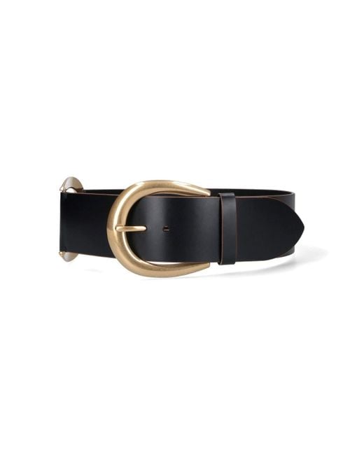 Chloé Black Leather Buckle Belt