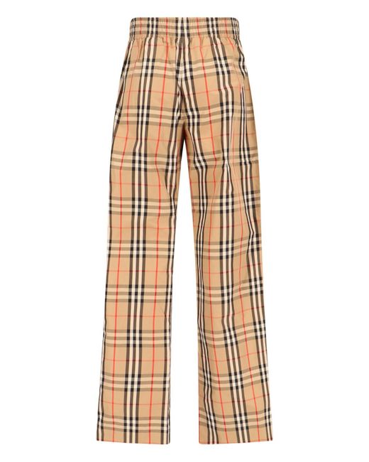Burberry Natural Check Track Pants
