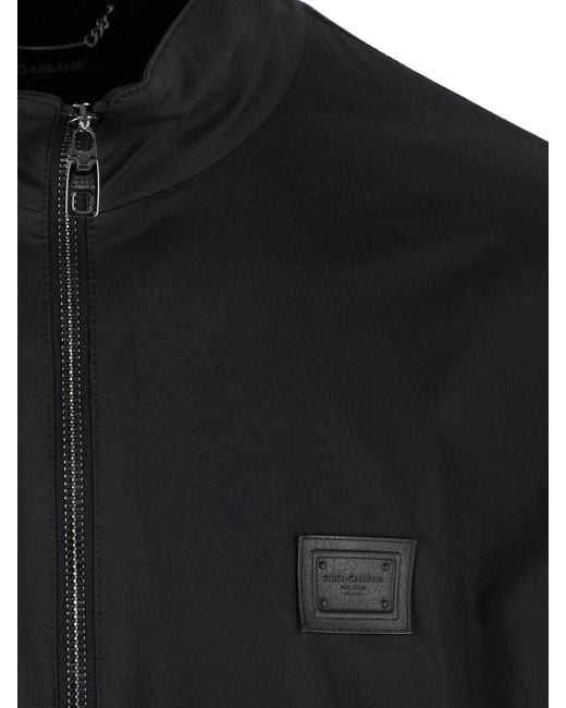 Dolce & Gabbana Blue Lightweight Nylon Jacket for men