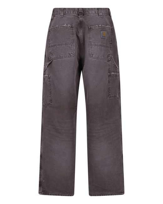 Carhartt Gray Sweatpants "Og Double Knee" for men
