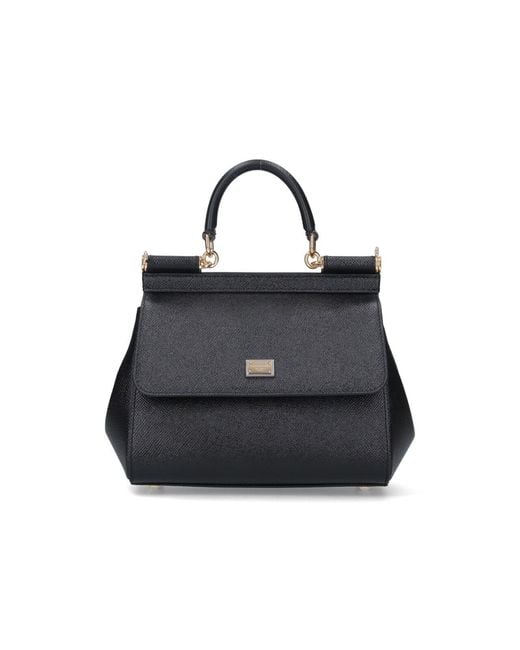 Dolce & Gabbana Black Medium Handbag Sicily
