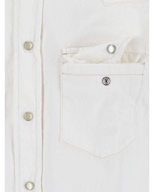Camicia In Denim di Tom Ford in White da Uomo