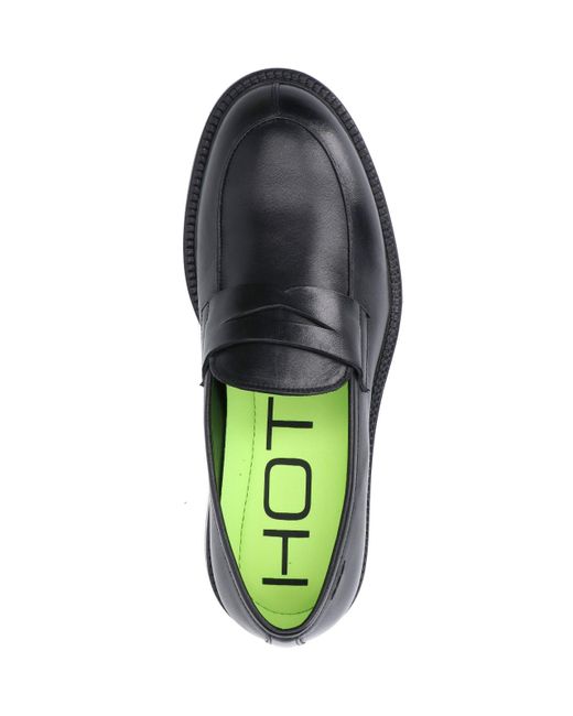 Alexander Hotto Black Cut-out Loafers for men