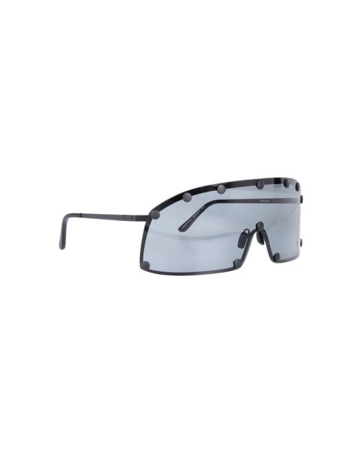 Rick Owens Blue Sunglasses "Shielding"