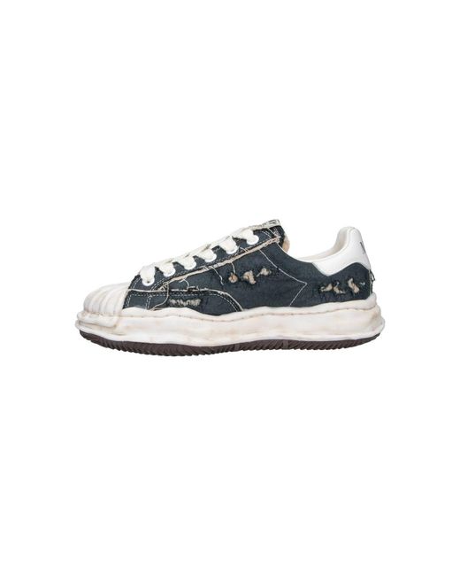 Maison Mihara Yasuhiro Blue Cotton Upper Sneakers