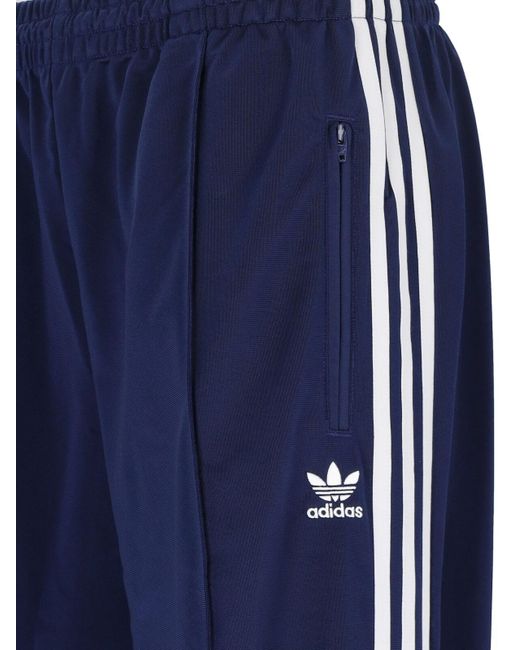 Adidas Blue 'firebird Loose' Track Pants