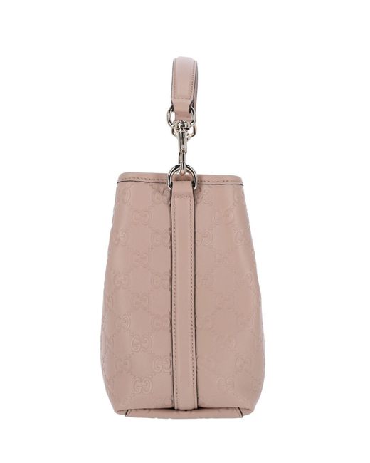 Borsa Secchiello "Gg Emblem" di Gucci in Pink