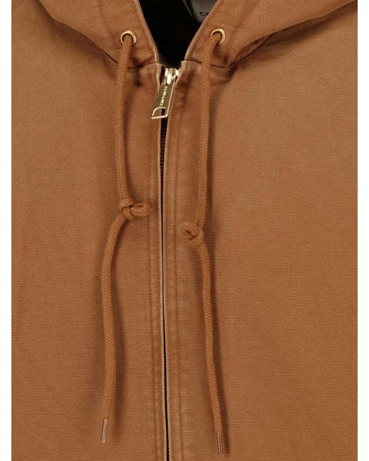 Carhartt Brown Hooded Jacket "Og Active" for men