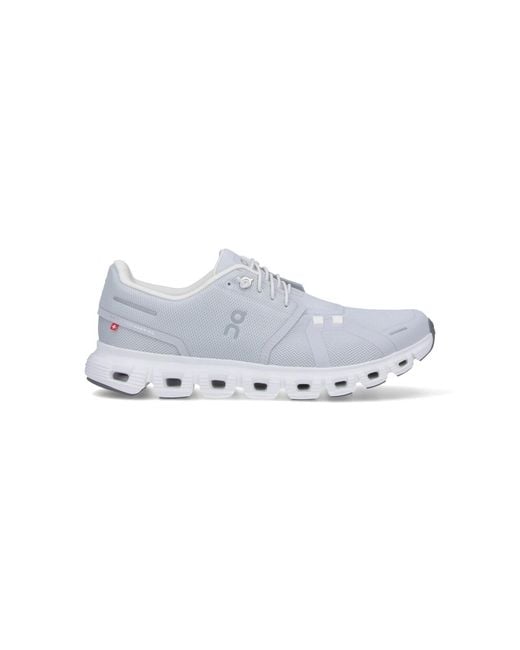 On Shoes White "Cloud 6" Sneakers for men