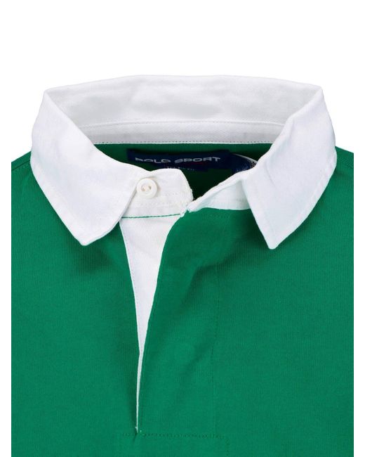 Polo Ralph Lauren Green Rugby Logo Polo for men