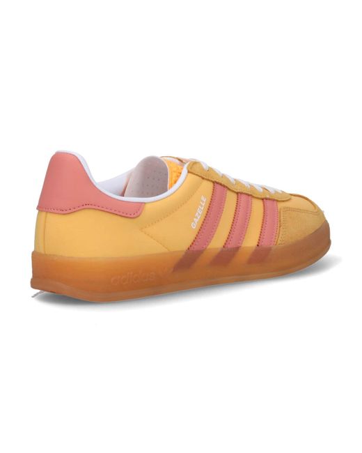 Sneakers "Gazelle Indoor Yellow" di Adidas in Orange