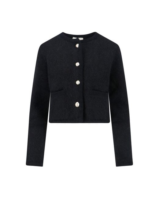 DUNST Black Alpaca Blend Cardigan