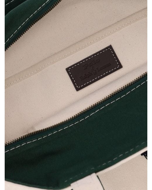 Polo Ralph Lauren White Tote Bag “Big Pony” for men