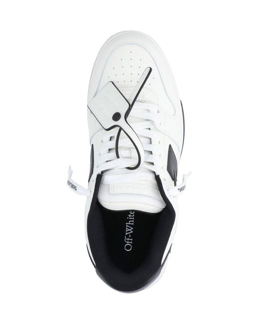 Off-White c/o Virgil Abloh White Bovine Leather High-Top Sneaker With Recycled Lining for men