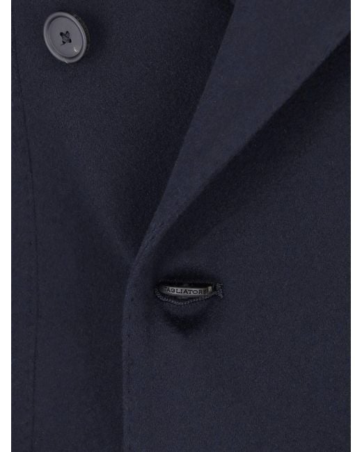 Tagliatore Blue 100% Cashmere Jacket for men