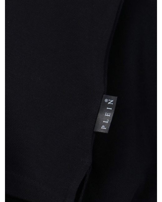 Philipp Plein Black Logo Polo Shirt for men