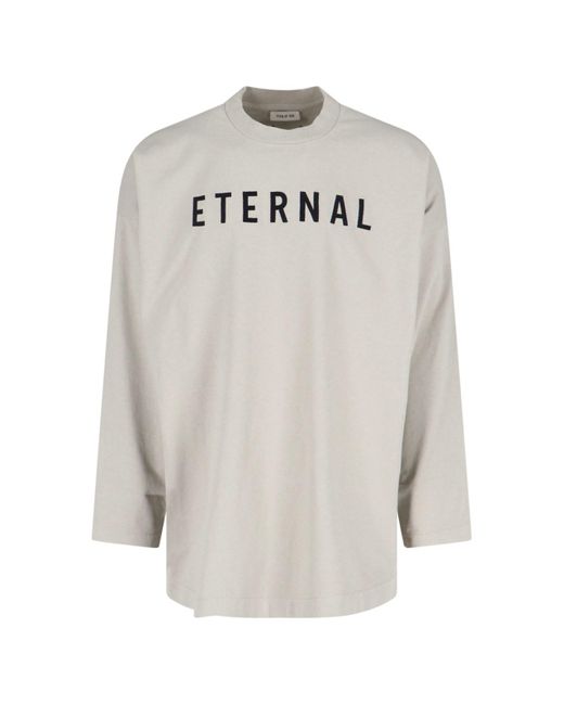 Maglietta "Eternal" di Fear Of God in White da Uomo