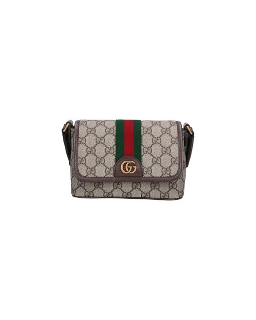 Gucci Gray Mini Shoulder Bag "Ophidia" for men