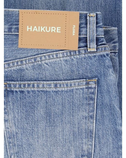 Haikure Blue Straight Jeans "Flora"