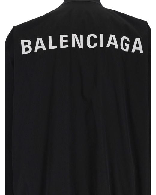 Balenciaga Black Jackets Polyester for men
