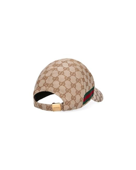 Gucci Natural Baseball Cap "Gg" for men