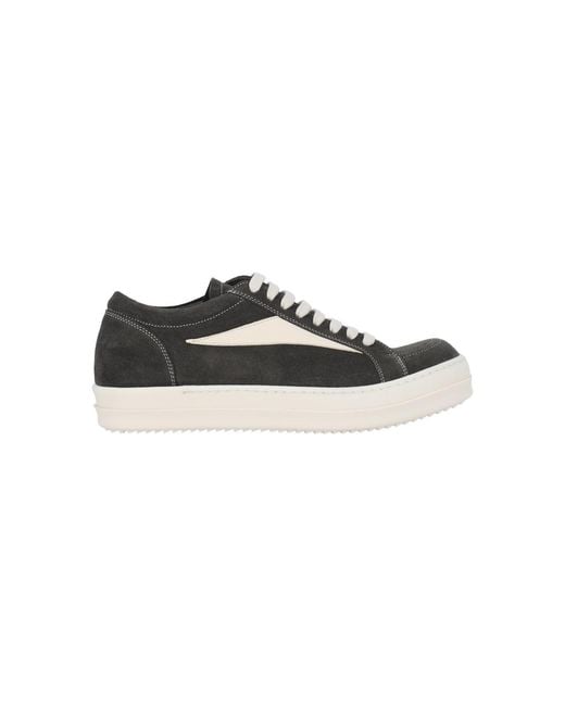 Rick Owens Black "Vintage" Low-Top Sneakers for men