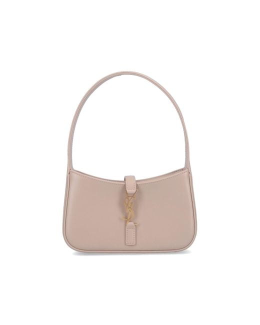 Saint Laurent White 'La 5 A 7' Mini Shoulder Bag