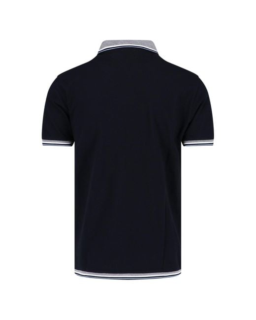 Emporio Armani Black Logo Polo Shirt for men