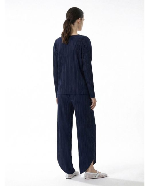Giorgio Armani Blue Pleated Twin-Set